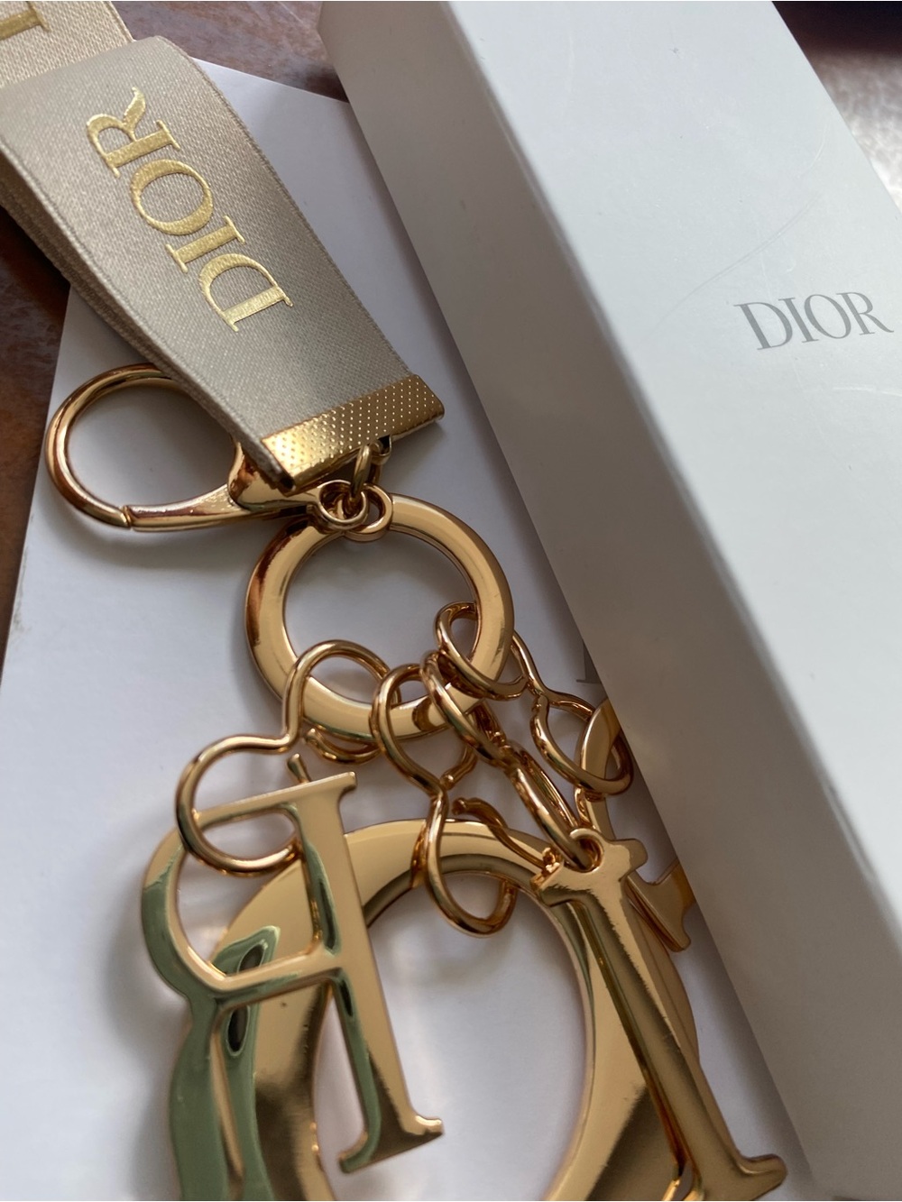 Fashion  Gold Logo Key chain 
  Charm keybag GWP